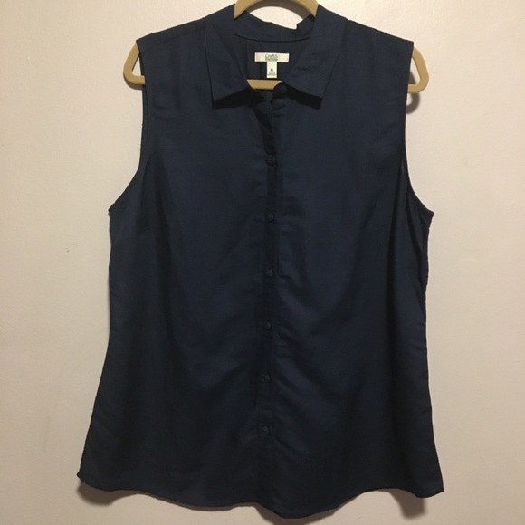 croft & barrow Tops - Croft & barrow Button Down Sleeveless Top